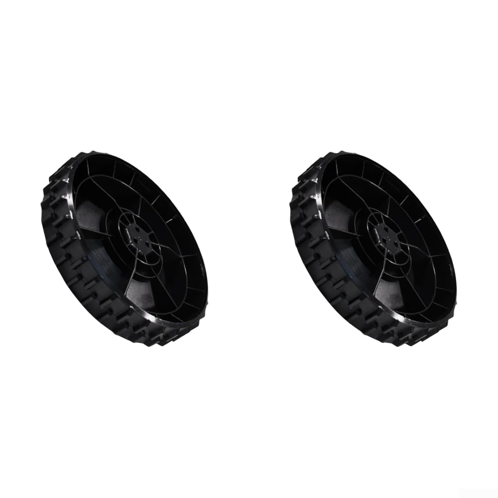 Pneumatici di ricambio per robot tosaerba, diametro 183 mm, foro centrale da 48,43 mm, compatibile con modelli 105 305 (2016) per 308 per trazione migliorata, colore nero (2 pezzi)