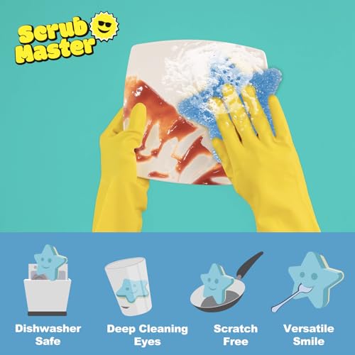 Hometimestore Washing Up Sponge, All-Purpose Sponge, Scouring Pad for Scratch-Free Cleaning, BPA-Free, Dishwasher Safe - Image 2