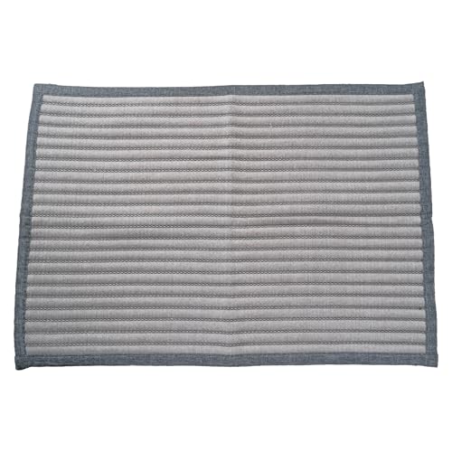 バスマット 45×65cm 足ふきマット 吸水 速乾 滑り止め付 すべらない 丸洗いOK 洗える 衛生的 快適 ふわふわ サラサラ おしゃれ かわいい シンプルデザイン 乾き安い お風呂マット 洗面所マット 浴室マット 薄手 薄型 (グレー)