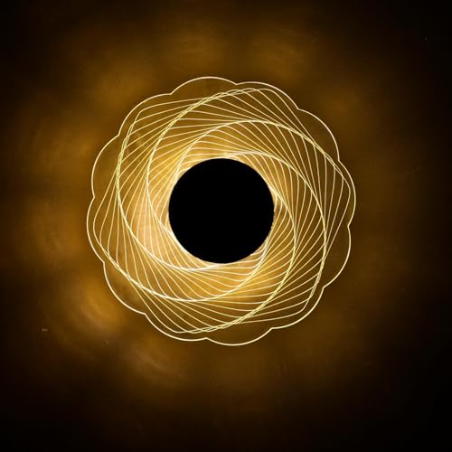 Image of Spinzy Wall Light for Home Decor | Warm White Acrylic Ceiling Light | Decorative Wall Lamp for Kids, Gift, Party, Home & Office - (1 Pack)