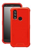 Wireless PROTECH Case Compatible with CAT S62 PRO and CAT S62. Slim Flexible Rugged Case with Drop Protection (Red)