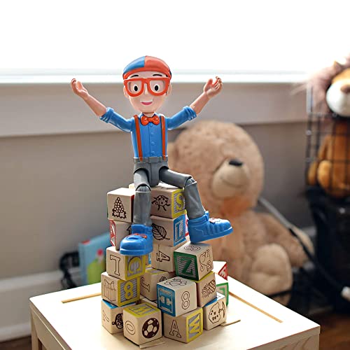Blippi Talking Figure, 9-Inch Articulated Toy With 8 Sounds And Phrases, Poseable Figure Inspired By Popular Youtube Edutainer #TOP4