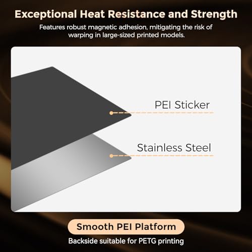 Image of FLASHFORGE Adventurer 5M /Pro /AD5X Smooth PEI Platform, Tool-Free Model Removal, Automatic Separation After Cooling, Glue-Free Printing for PLA and TPU Filament