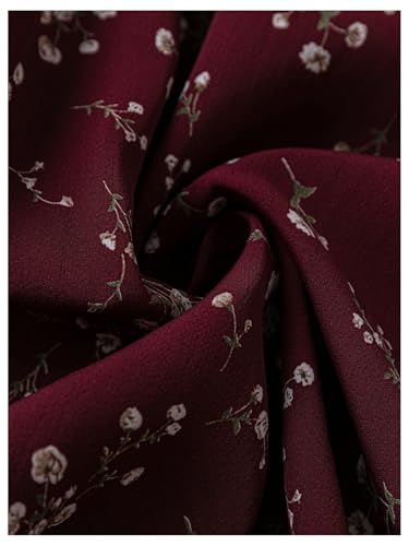 Floerns Women's Plus Size Ditsy Floral Print V Neck Ruffle Sleeve A Line Short Dress4