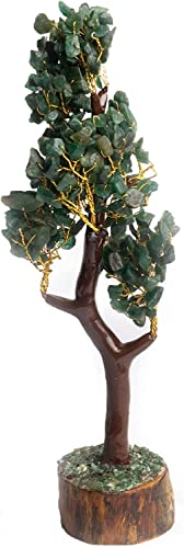 WC_Green Jade Crystal Tree for Positive Energy Home Decorations and Healing Crystal Tree with M-Seal & Golden Wire Green Decor Fortune Tree Crystal Decor Jade Tree Feng Shui Decor (300 Beads) - Image 2
