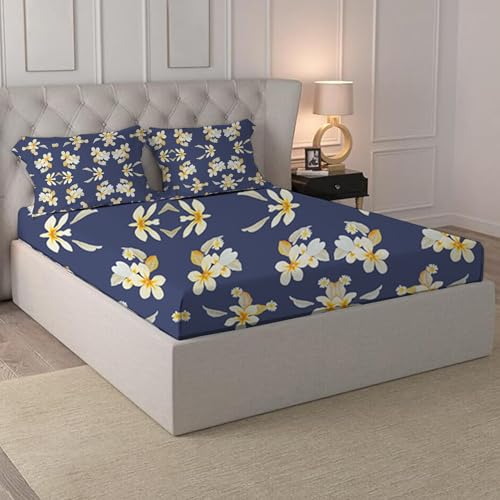 ELEGANT WEAVERS Fronco Double Bedsheet | Printed Bedsheets for Double Bed | Bedsheet with 2 Pillow Covers | Wrinkle Free, Ultrasoft & 120 GSM Microfiber Polyester Bedsheet (B0CZ9Q6HZD) Amazon Price History, Amazon Price Tracker
