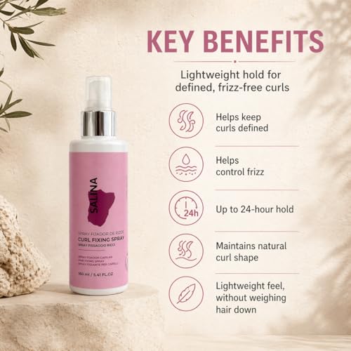 SALINA Spray Fijador Ligero para Rizos 5.41 fl oz miniatura 6