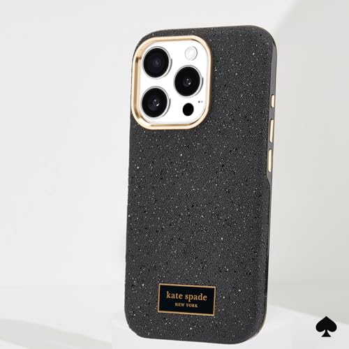 Image of kate spade new york iPhone 16 Pro Case - Crystal Pave Nightfall | Compatible with MagSafe - Lightweight Designer Case for iPhone 16 Pro w /Anti-Scratch Coating & Crystal Pave Nightfall Design