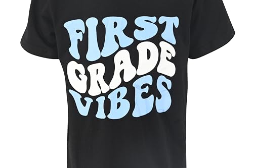 Image of Unique Baby Boys 1st Grade Vibes Only Back to School T Shirt