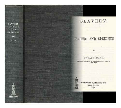 Slavery: letters and speeches 0837116449 Book Cover