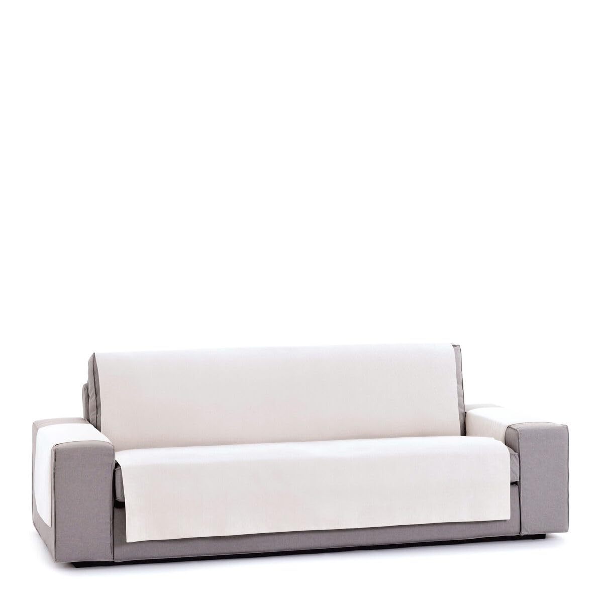 Eysa Levante Sofa Cover, Cotton, White, 3 Seater