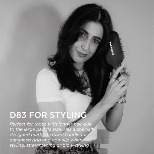 Denman Gentle Paddle Hairbrush for Comfortable Detangling, Blowdrying and Styling
