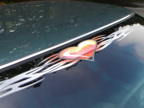 East Coast Vinyl Werkz - Tribal Heart Windshield Decal - Mountain Sunset Scene #TOP3