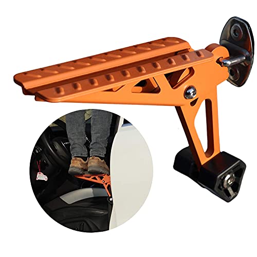 Cowvie Foldable Car Door Step Stand Pedal - Access To Vehicle's Top Roof Both Feet Stand Pedal Ladder For Most Suv Truck Jeep Orange (Fit F150) #TOP1