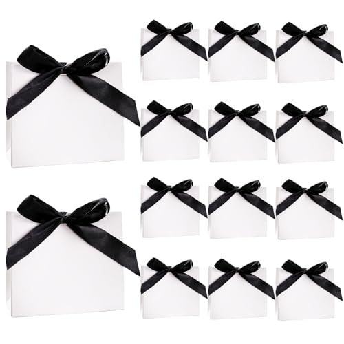 Pequeñas bolsas de regalo blancas de 11.5cm para detalles de Navidad y mesas de comunión