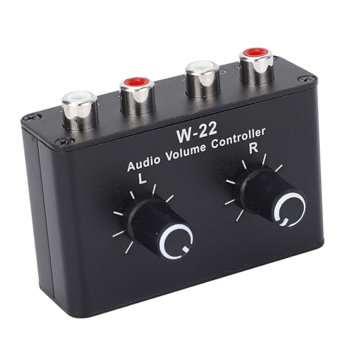 Caja de control de volumen Fabater, ajuste continuo sin pérdida de sonido, control de línea con balance izquierdo/derecho independiente para fuentes de audio y amplificadores miniatura 4