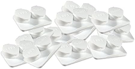 Miniatura 2 de Amcon - Estuches para lentes de contacto, acanaladas, extra profundas, color blanco, paquete de 12