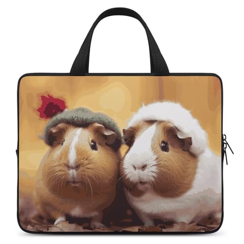 Housse antichoc pour ordinateur portable cochon d'Inde pochette