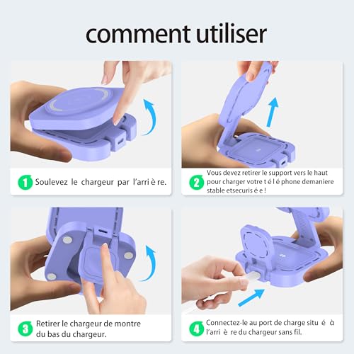 Chargeur sans fil pour iPhone et AirPods : la solution au manque de prises murales