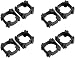 Heyiarbeit 50Pcs 18650 Lithium Cell Spacer Single Battery Holder Bracket Battery Pack Bracket for DIY Fixed Battery, 18.4mm Hole Dia