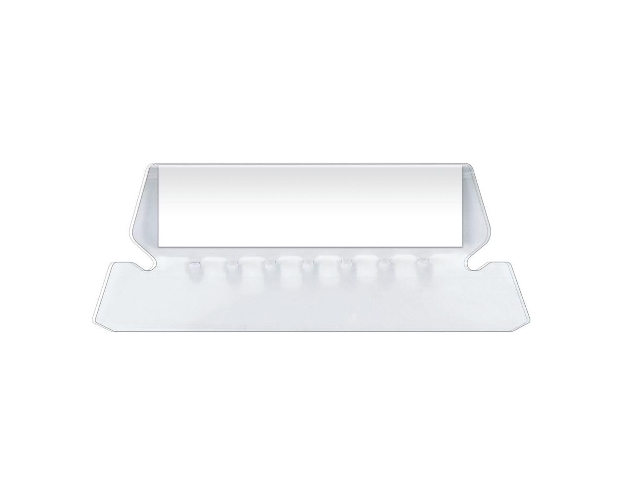 Pendaflex Tabs for Hanging File Folders, Reversaflex Flexible Tabs, 2-Inch, Clear, Insertable with Printed and Blank Inserts, 25 Tabs/Pack