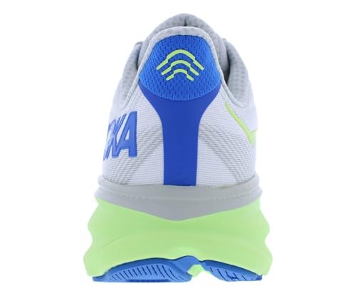 HOKA Clifton 9 Mens Shoes Size 9.5, Color: Stardust/Electric Cobalt