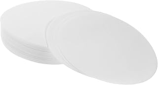 Papel De Filtro Cualitativo De Caudal Medio 9 Cm 100 Unidades Blanco Adecuado Para Laboratorio y Experimentos De Química