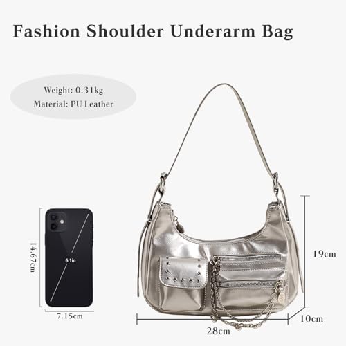 Image of CORIOS Ladies Fashion Handbag - Soft PU Leather Crossbody, Top-handle, Messenger, Medium Hobo Bag