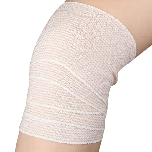4 Stück Premium Elastische Bandage 10cm Kompressionsbinde Elastikbandage Bandage Sportbandage Stützbandage Sportbinde Sportzubehör
