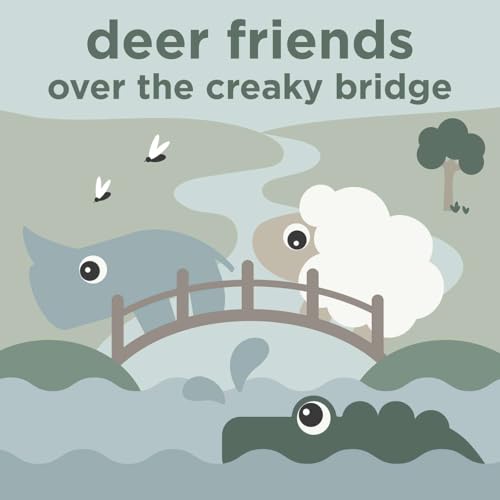 Deer friends: over the creaky bridge