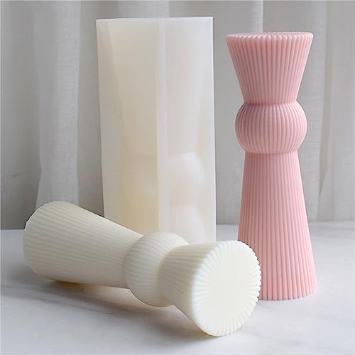 Moule géométrique en silicone cylindre pour pendentif 3D - 5