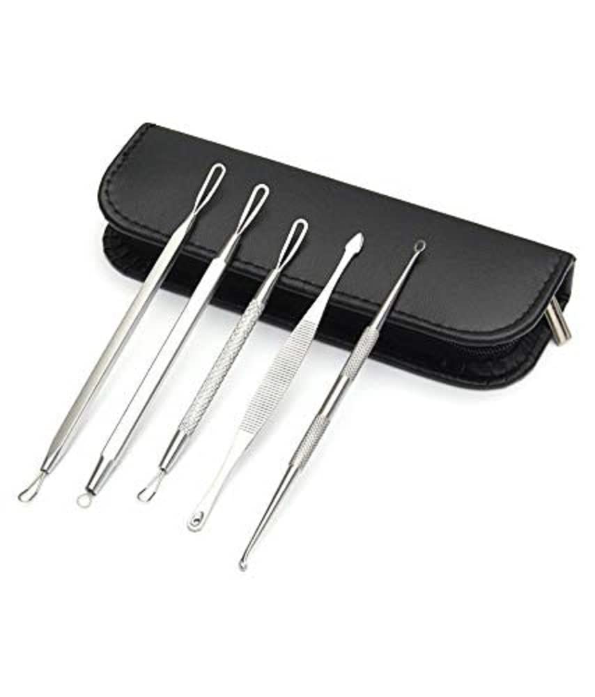 Blackhead Tools Pimple Remover Kit, Acne Treatment, Pimple Popping, Blackhead Extraction, Whitehead Removal, Blemish Removing, Zit Zapping | Pimple Popper, Face Skin Care Kit Steel Tools