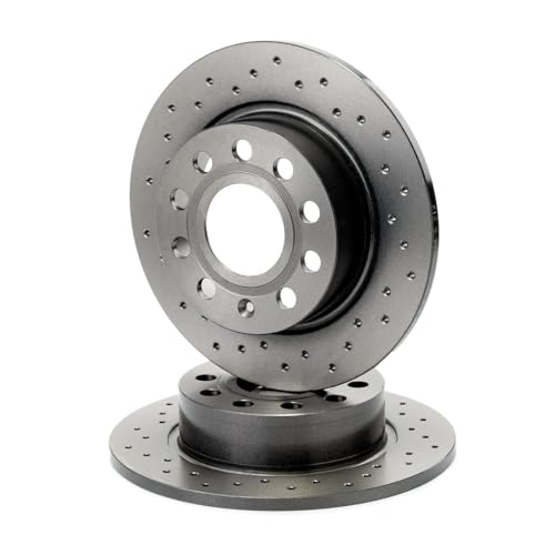 Disque de frein 253mm Brembo en fonte usinée pour Golf 5 6 7