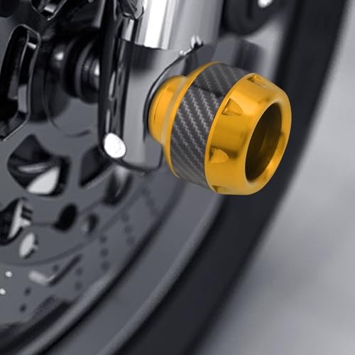Image of Windance 4pcs Universal Fork Frame Sliders Crash Protectors Wheel Crash Protector Falling Protection Safety Gear for Motorcycles Motorbikes Moped Scooters (Yellow)