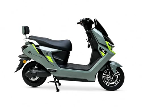 Image of EOX DRIFTER Electric Scooter for Adults | 48V Removable Lithium Battery | 50-70 km Long-Range Ride | Lightweight Non-RTO E-Scooter | 180 kgs Weight Capacity (OLIVE BLAST)