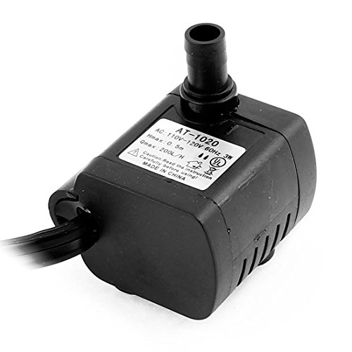 uxcell AC 110V-120V US Plug 3W Electric Mini Submersible Water Pump Aquarium Fountain