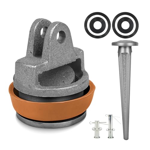 Ersatzkolben für Schwengelpumpen Typ 75, Kolben Komplett mit Dichtungsring, Nasenstechventil, Ledermanschette und Bolzen Satz - Ersatzteile Set für Handpumpe Typ 75, Gartenpumpe und Wasserpumpen