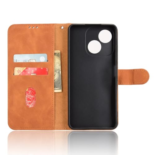 Obrotowa obudowa telefonu z klapką Etui portfelowe kompatybilne z etui ZTE Blade A35E z uchwytem na karty, etui z klapką, etui portfelowe ze skóry PU z paskiem na nadgarstek, odporna na wstrząsy obudo
