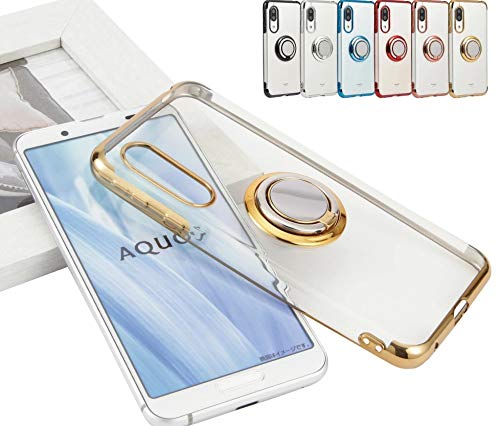AQUOS sense3 TPU �����O �P�[�X �\�t�g�P�[�X �J�o�[ �N���A�P�[�X �A�N�I�X �Z���X 3 �X�}�z�P�[�X ���^ �ی� �ϏՌ� SH-02M SHV45 SH-RM12 �������K���[�J�[ �ysu.su.mu�z S416AS3BK