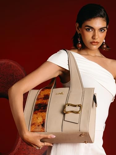 Image of ZOUK Kalki Office Bag for Women |Vegan Leather | Twin Gadget Compartments | Fits 13-Inch Laptop + iPad | Concealed Zipper Pocket