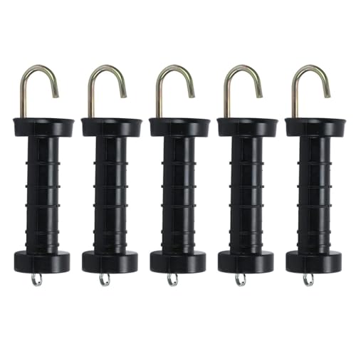 evergoods 5Pc Electric Fence Handles Insulated Spring Tension Gate Handles
