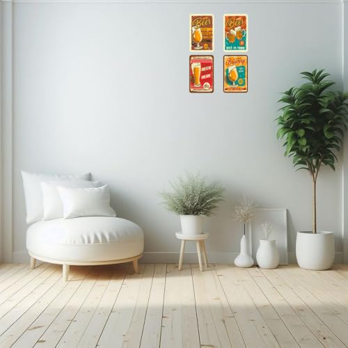 Image of PNF Poster And Frames Beer alcoholic drink advertise wall set Quote Wall art & Door Hanging Frame For Kitchen, Dining, restaurants Decor | Walland home Decor for Living Room | Room Decor Wall Decor Items For Bedroom | (Wooden, 11x9 Inch,brown)-124-1