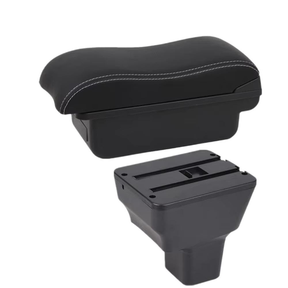 FSOZDBBPL Car Armrest Box For Nissan Kicks 2016-2024 Storage Box Interior Retrofit Accessories Interior Parts(A2 white line No USB)