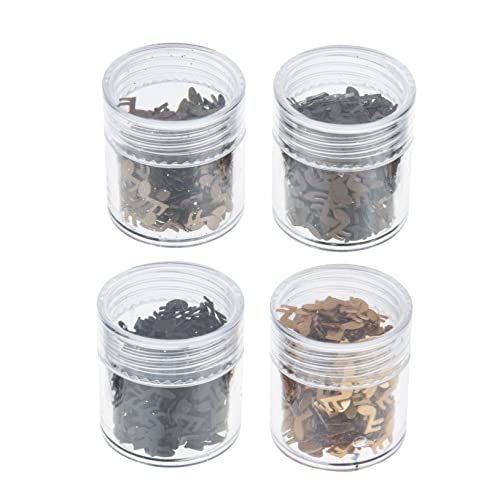 NIYANGLE 1set DIY Nail Glitter Sequins Note Shape Manicure Supplies for Nail Art Lightweight and Portable Decorations for Women for All Occasions 4boxes