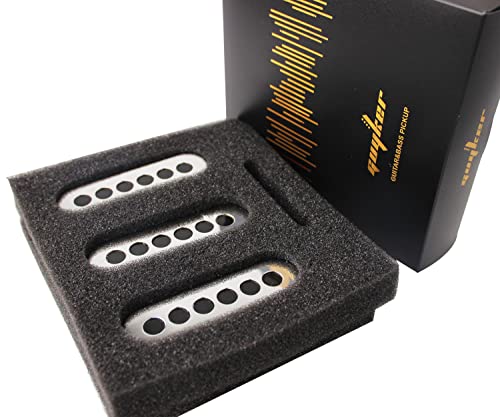 Guyker Electric Guitar Pickups Neck/Middle/Bridge Single Coil Pickups Set Replacement Parts - Chrome #TOP3