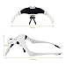 Locisne Magnifying Glasses with Light, Headband Magnifier with Led for Close Work, 5 Replaceable Lenses（Battery Model）