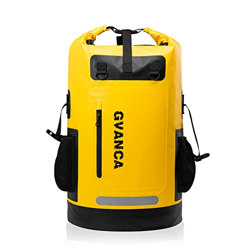 Gvanca Waterproof Dry Bag Backpack For Kayaking, Roll Top Closure Dry Backpack For Kayak, Dry Sack For Outdoors Water Activities Boating Sailing Canoeing Rafting Diving Fishing And Camping #TOP4