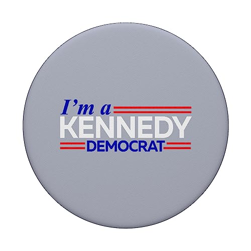 I'm A Kennedy Democrat RFK 2024 Political PopSockets Swappable PopGrip, Black - Image 3