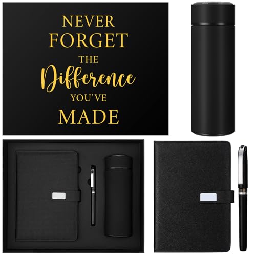 Jaloro Valentine Employees Appreciation Gift Set for Men Male Employee Thank You Gifts Never Forget The Difference You Make Notebook Pen Tumbler Gift for Coworker Teacher Staff Nurse Doctor Lady Women