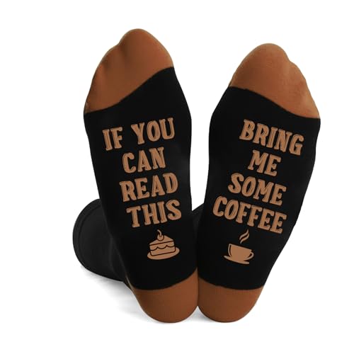 Funny Coffee Socks for Women Men Birthday Christmas Gifts for